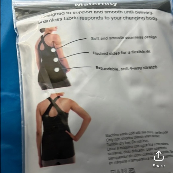 HOST PICK NWT maternity shirt 2XL black wicking - Picture 5 of 5